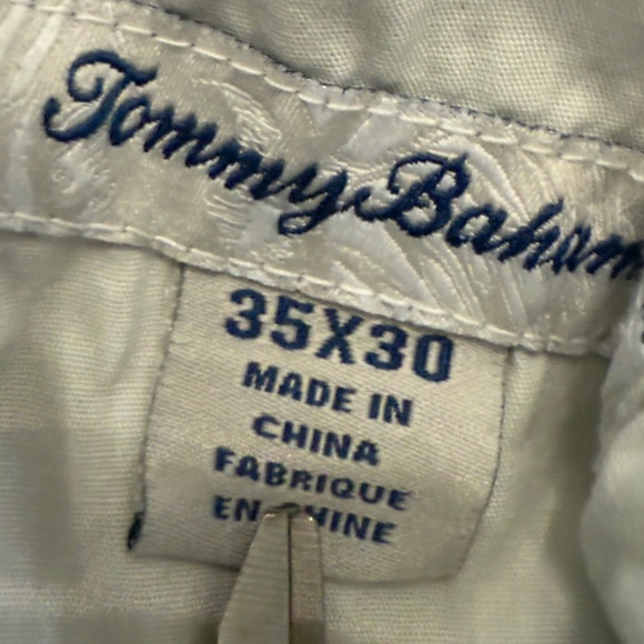 Tommy Bahama Khaki Flat-Front Relaxed Chino Pants - Size 35x30 - Picture 7 of 12